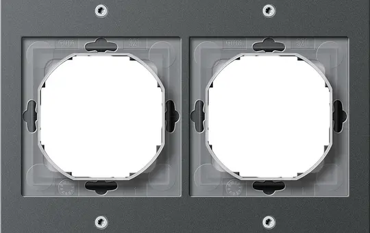 GIRA 021267 cover frame TX_44 2-fold | anthracite