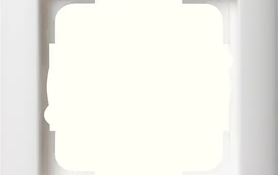GIRA 021104 cover frame standard 55 1-fold | pure white satin matt
