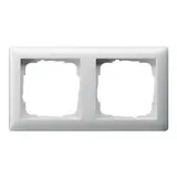 GIRA 021203 cover frame standard 55 2-fold | pure white shiny