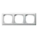 GIRA 021303 cover frame standard 55 3-fold | pure white shiny