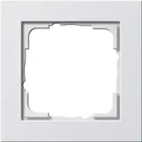 GIRA 021129 cover frame E2 1-fold | pure white shiny