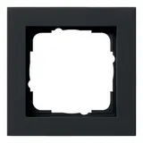 GIRA 021109 cover frame E2 1-fold | matt black