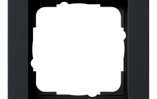 GIRA 021109 cover frame E2 1-fold | matt black