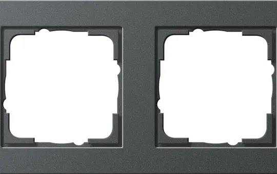 GIRA 021223 cover frame E2 2-fold | anthracite