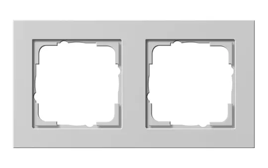 GIRA 021237 cover frame E2 2-fold | gray matt