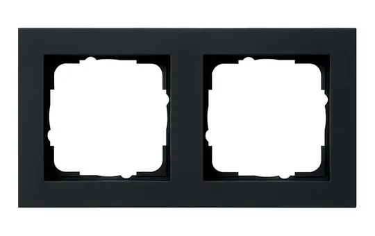 GIRA 021209 cover frame E2 2-fold | matt black