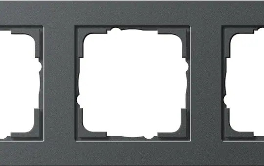 GIRA 021323 cover frame E2 3-fold | anthracite