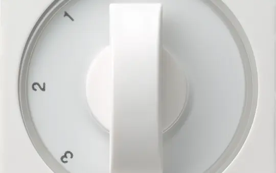 GIRA 066903 cover with toggle system 55 3-stage switch | pure white shiny