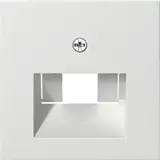 GIRA 027027 Network Cover System 55 1/2 times | pure white satin matt