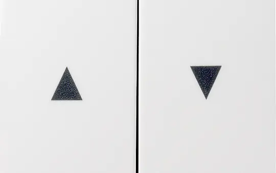 GIRA 029427 blind rocker system 55 2-fold | pure white satin matt