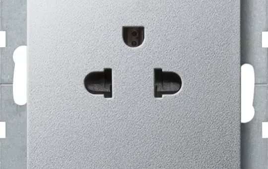 GIRA 284026 international socket system 55 EURO-US | aluminium