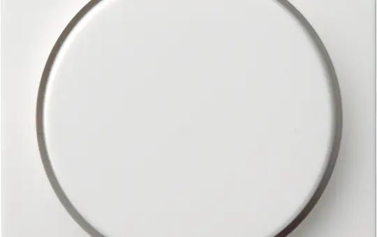 GIRA 065027 rotary dimmer cover System 55 standard | pure white satin matt