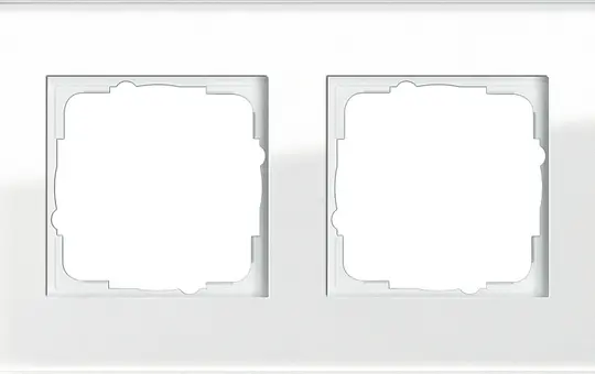 GIRA 021212 Esprit cover frame 2-fold | glass white