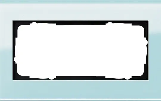 GIRA 100218 Esprit cover frame 2-fold without middle bar | glass mint