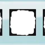 GIRA 021318 Esprit cover frame 3-fold | glass mint