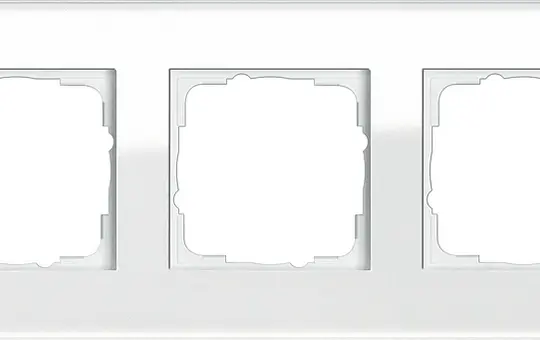 GIRA 021312 Esprit cover frame 3-fold | glass white