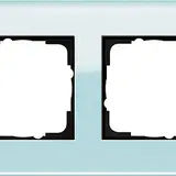 GIRA 021418 Esprit cover frame 4-fold | glass mint