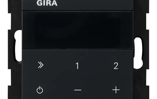 GIRA 2320005 flush-mounted radio system 55 IP | matt black