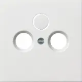GIRA 0869112 antenna cover system surface 2/3 times | pure white shiny