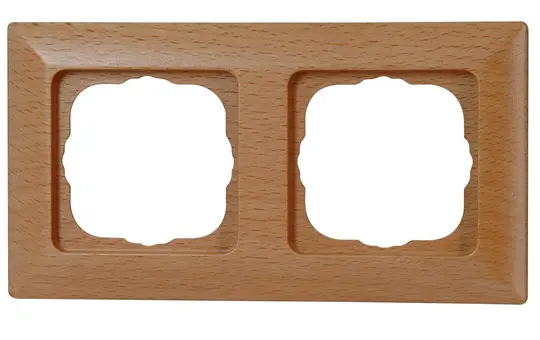 KOPP 306615067 cover frame MILANO 2-fold | beech