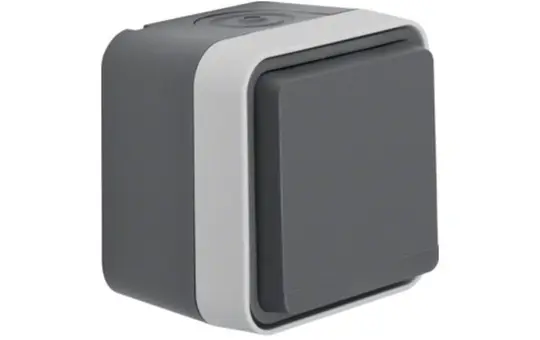 BERKER 47403515 SCHUKO surface-mounted socket W.1 1-fold | grey/light gray matt