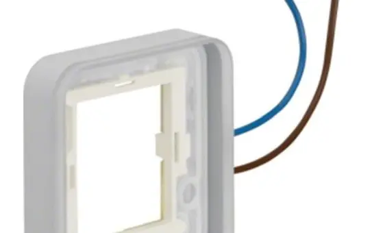 BERKER 13383513 cover frame can be illuminated AP W.1 1-gang, blue, 230 V | light gray