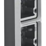 BERKER 6719333505 surface-mounted housing W.1 2-fold, vertical | light gray