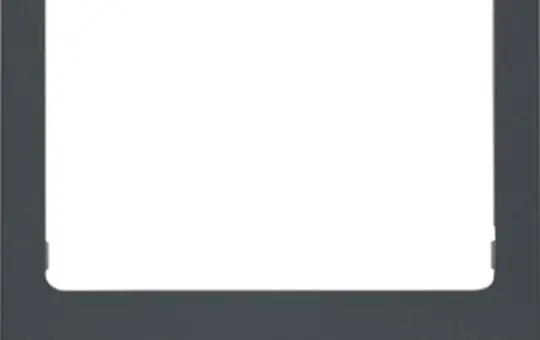 BERKER 13197006 design frame for ELCOM.TOUCH Audio, square | anthracite matt