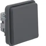 BERKER 47063525 SCHUKO socket W.1 Hinged lid | gray matt