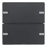 BERKER 80142326 KNX easy touch sensor comfort Q.1/Q.3 2-fold | anthracite velvet painted