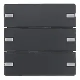 BERKER 80143326 KNX easy touch sensor comfort Q.1/Q.3 3-fold | anthracite velvet painted