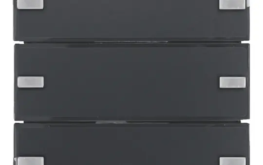 BERKER 80143326 KNX easy touch sensor comfort Q.1/Q.3 3-fold | anthracite velvet painted