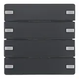 BERKER 80144326 KNX easy touch sensor comfort Q.1/Q.3 4-fold | anthracite