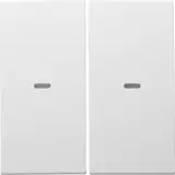 BERKER 80960399 Cover for pushbutton sensor S.1/B.3/B.7 2-fold | polar white matt