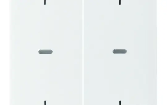 BERKER 80961389 Cover for pushbutton sensor S.1/B.3/B.7 2-fold, arrows | polar white glossy