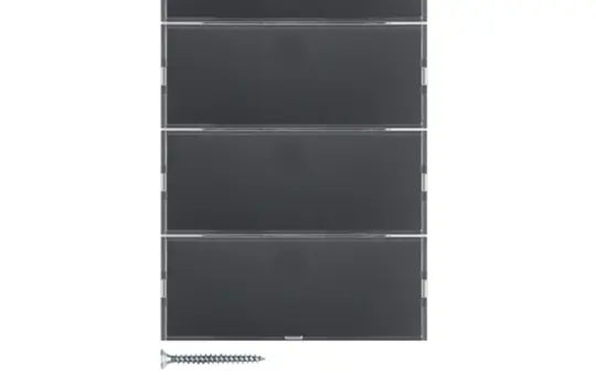 BERKER 80164776 KNX pushbutton sensor K.1/K.5 4-fold, comfort | anthracite