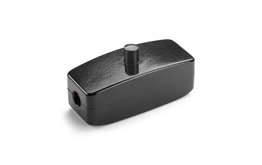 THPG 100465 Cord intermediate switch Bakelite Black button | black