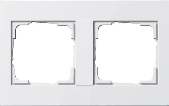 GIRA 0212410 cover frame E3 2-fold | pure white/pure white