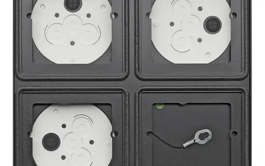 GIRA 5508910 TKS surface-mounted housing system 106 2-fold2-fold | anthracite