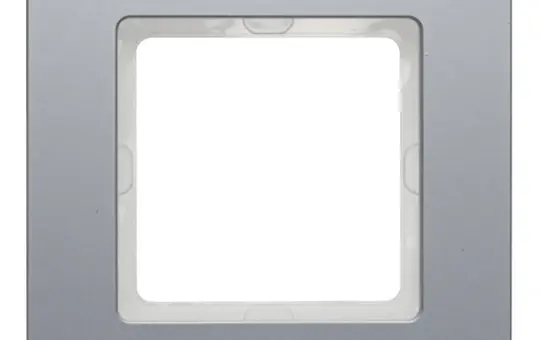 BERKER 10116074 cover frame Q.7 1-fold | blasted aluminum