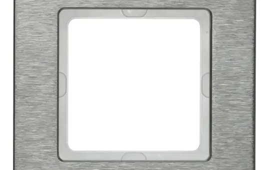 BERKER 10116083 cover frame Q.7 1-fold | brushed stainless steel