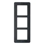 BERKER 10136030 cover frame Q.7 3-fold | anthracite/slate natural