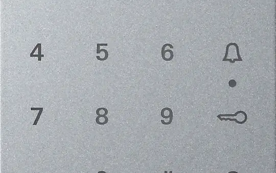 GIRA 851326 Keyless-In code keyboard cover System 55 aluminium