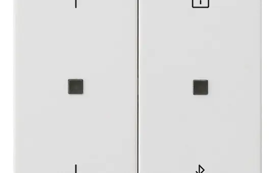 GIRA 536727 blind and timer switch S3000 System 55 Bluetooth, arrows | pure white satin matt