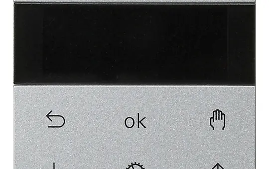 GIRA 536626 blind and timer switch S3000 System 55 display | aluminium