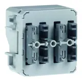 BERKER 80141500 KNX button W.1 2-fold, middle position | light grey/gray