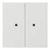 GIRA 5369112 operating attachment S3000 system surface 2-fold, LEDs | pure white shiny