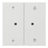 GIRA 5363112 operating attachment S3000 system surface 2-fold, memory | pure white shiny