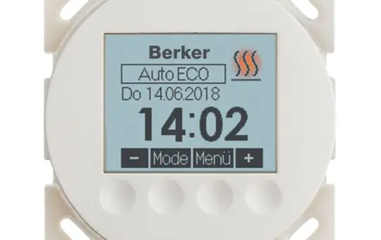 BERKER 20462089 temperature controller series 1930 display | polar white glossy