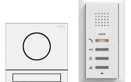 GIRA 2406902 TKS complete package System 106 Audio, single family home | traffic white (painted) | keine